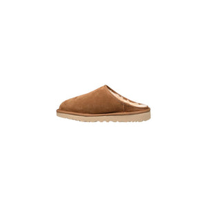 Beigefarbene Wildleder-Clogs