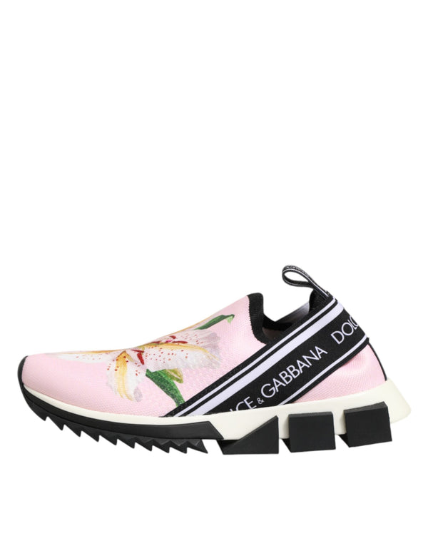 Rosa Sorrento Sneaker mit Blumenmuster