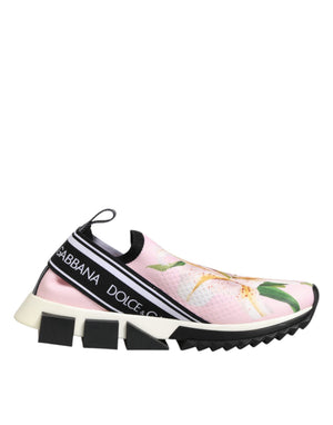 Rosa Sorrento Sneaker mit Blumenmuster