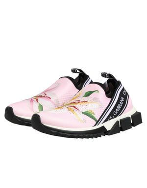 Rosa Sorrento Sneaker mit Blumenmuster