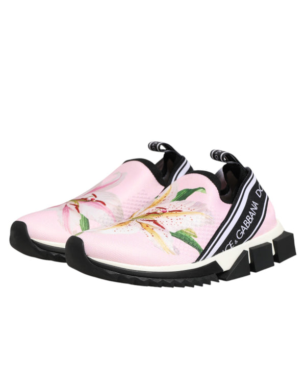 Rosa Sorrento Sneaker mit Blumenmuster