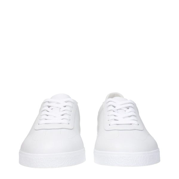 Weiße Sneakers aus Leder mit niedrigem Schaft