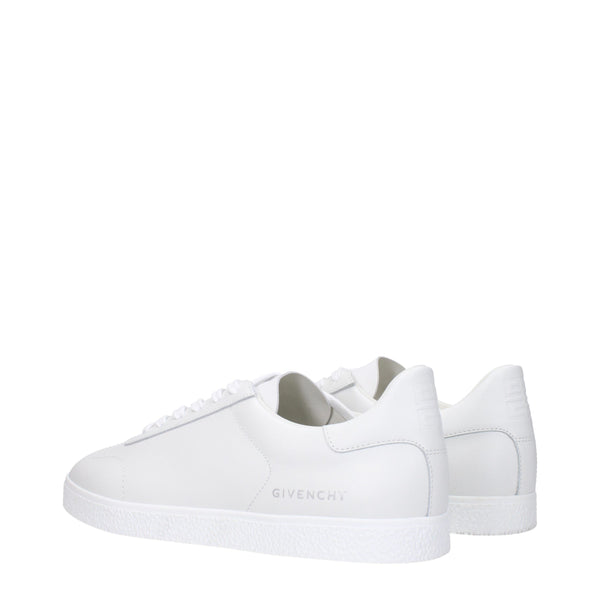 Weiße Sneakers aus Leder mit niedrigem Schaft