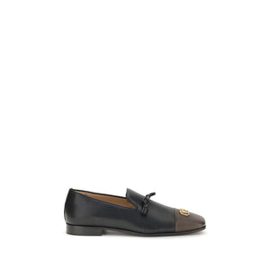 Schwarze Loafer aus Ziegenleder