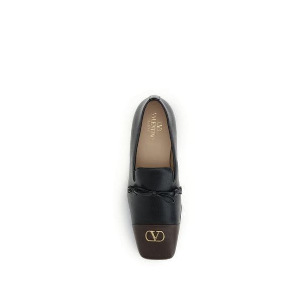 Schwarze Loafer aus Ziegenleder