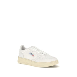 Weiße Gummisohle Sneakers mit niedrigem Schaft