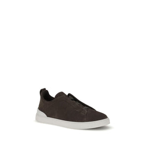 Schwarze Sneakers aus Kalbsleder Bos Taurus