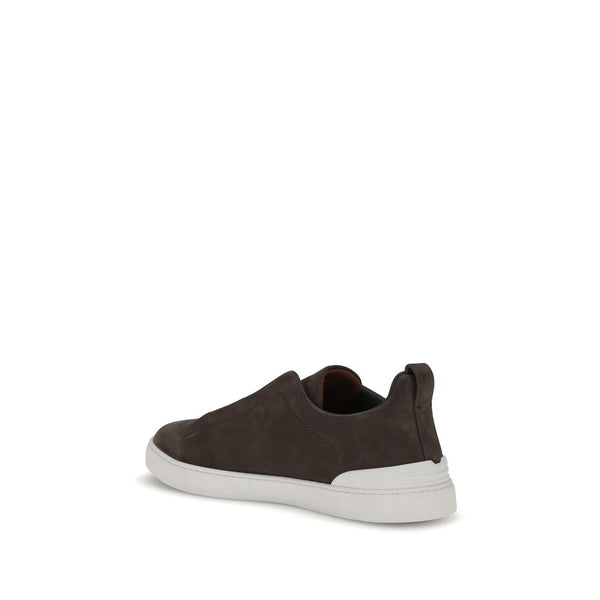 Schwarze Sneakers aus Kalbsleder Bos Taurus