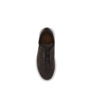 Schwarze Sneakers aus Kalbsleder Bos Taurus