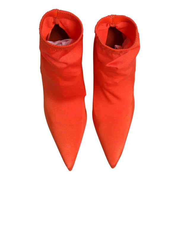 Orange DG Logo Absatz-Stiefeletten
