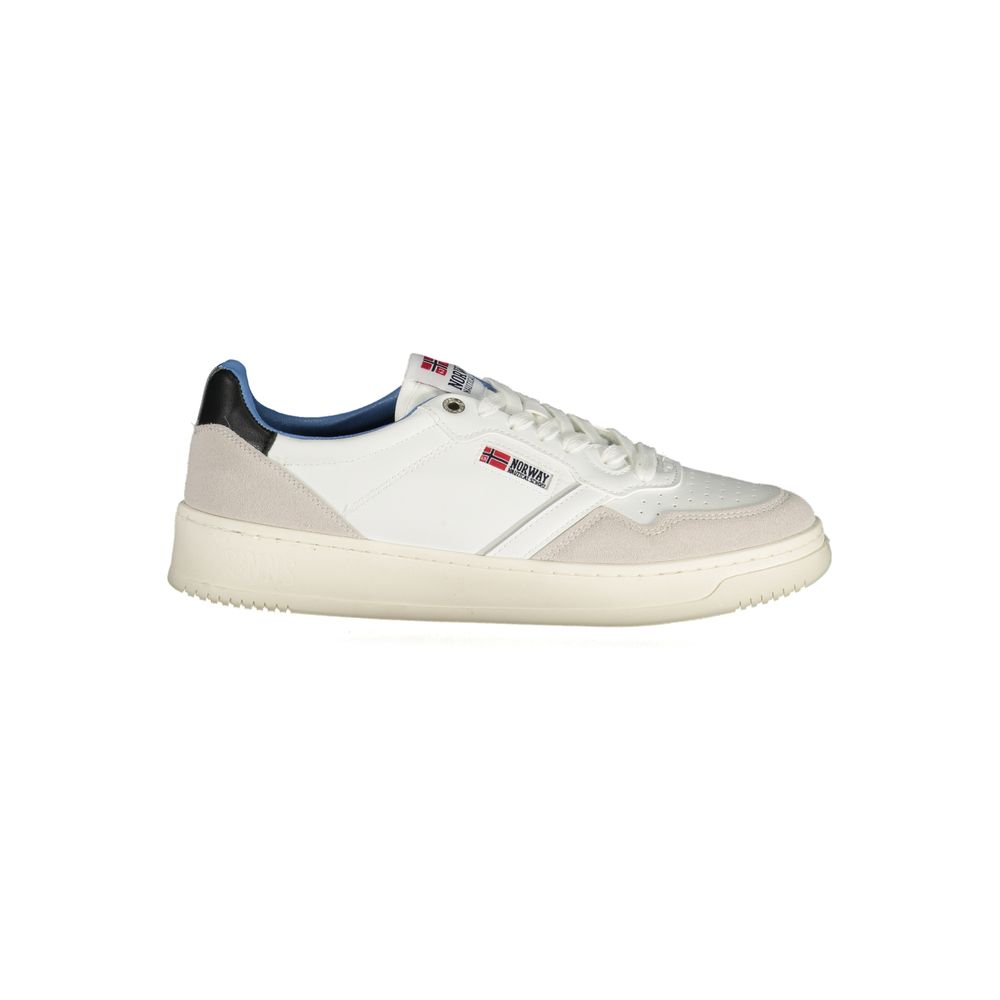 Weiße Polyester-Sneaker für Herren