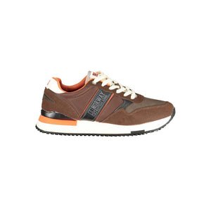 Braune Polyester-Sneaker für Herren