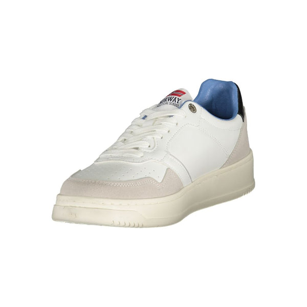 Weiße Polyester-Sneaker für Herren