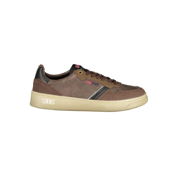 Brauner Polyester-Sneaker für Herren