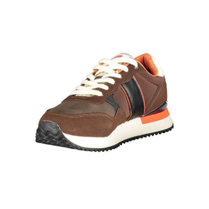 Braune Polyester-Sneaker für Herren