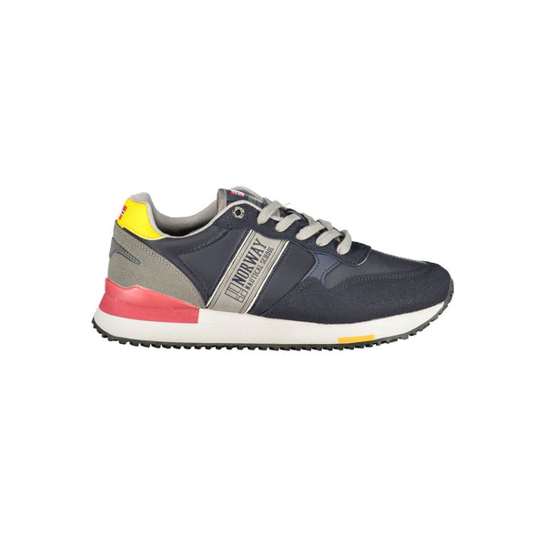 Blauer Polyester-Sneaker für Herren