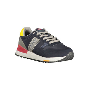 Blauer Polyester-Sneaker für Herren