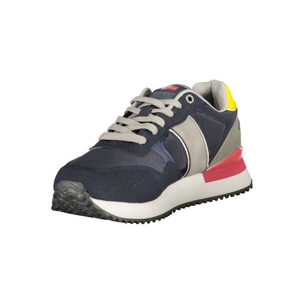 Blauer Polyester-Sneaker für Herren
