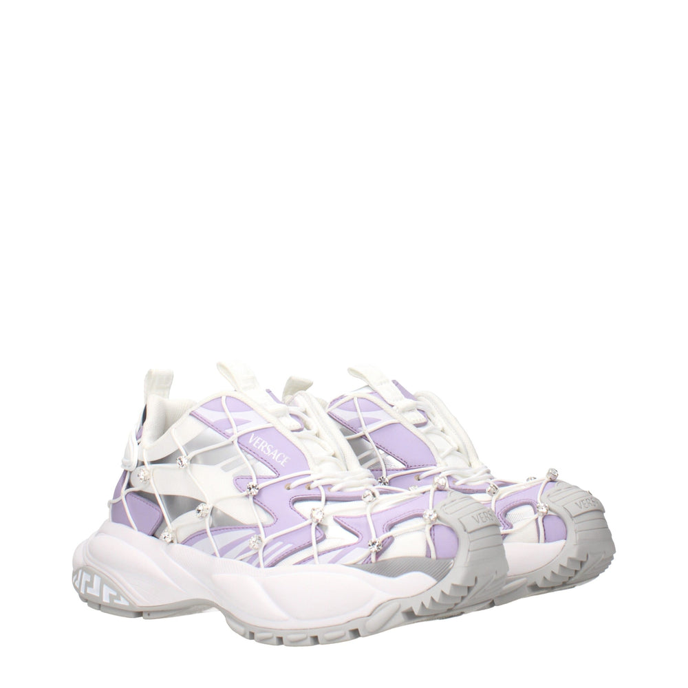 Weiße Chunky Sneaker aus Stoff