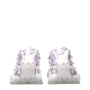 Weiße Chunky Sneaker aus Stoff