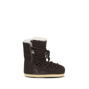 Wildleder-Schnürstiefel aus Leder