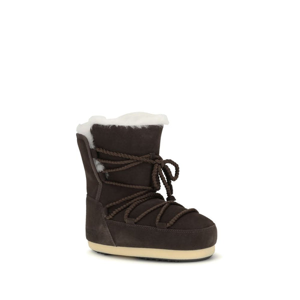 Wildleder-Schnürstiefel aus Leder