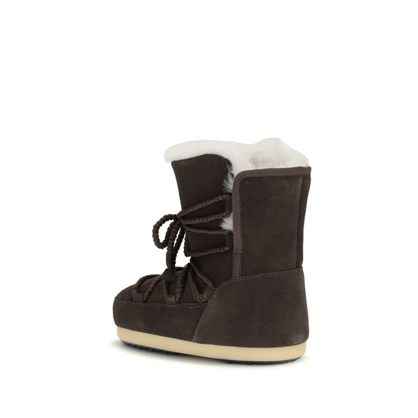 Wildleder-Schnürstiefel aus Leder