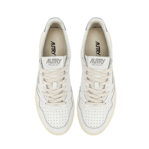 Weiße Ledersneaker