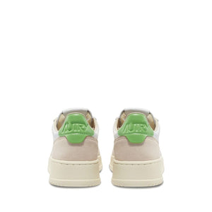 Weiße Sneakers aus Leder mit niedrigem Schaft
