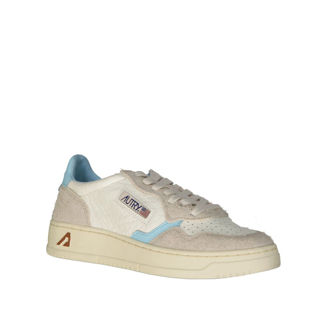 Weiße Ledersneaker
