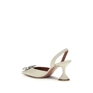 Weiße Kalbsleder Bos Taurus High-Heel-Pumps