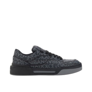 Schwarze Sneakers aus Baumwolle