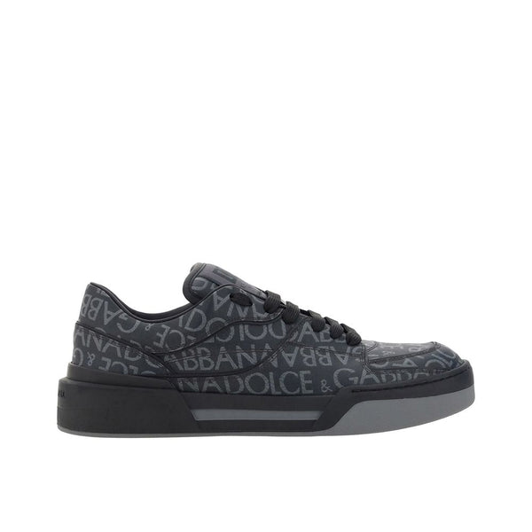 Schwarze Sneakers aus Baumwolle