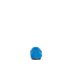Blauer Mokassin aus Kalbsleder