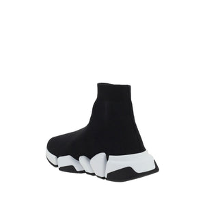 Schwarze Polyester-Sportschuhe