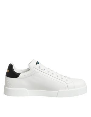 Weiße Leder-Sneaker #DGFAMILY für Herren