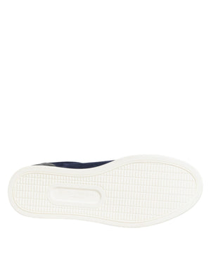 Blaue Wildleder-Sneaker aus Leder