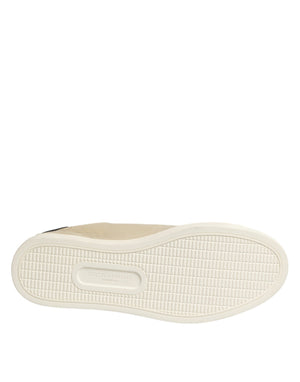Beige London Leder-Sneakers