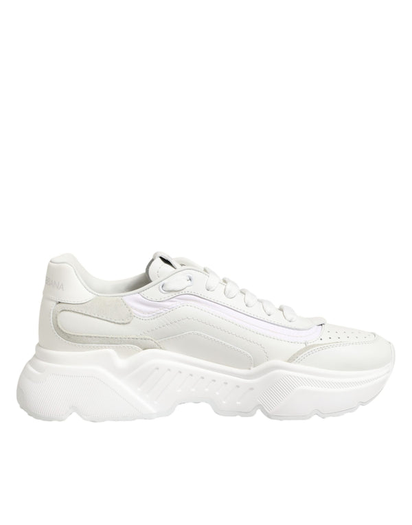 Weiße Leder-Daymaster Low-Top Sneakers