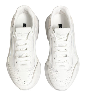 Weiße Leder-Daymaster Low-Top Sneakers