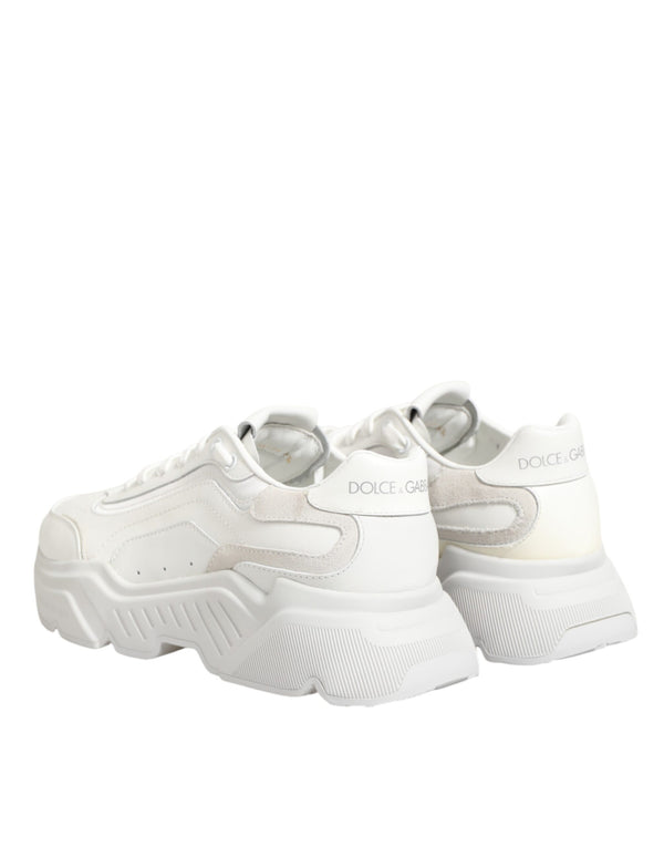 Weiße Leder-Daymaster Low-Top Sneakers