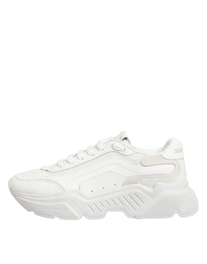 Weiße Leder-Daymaster Low-Top Sneakers