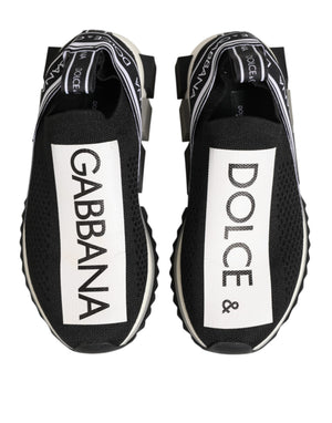 Schwarze Logo-Sneaker Sorrento