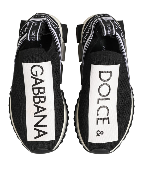 Schwarze Logo-Sneaker Sorrento