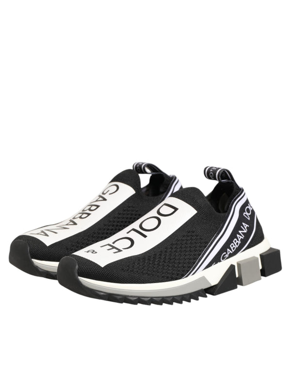 Schwarze Logo-Sneaker Sorrento
