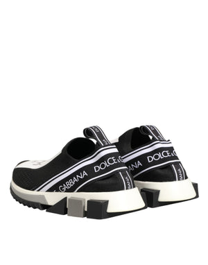 Schwarze Logo-Sneaker Sorrento