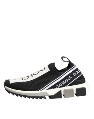 Schwarze Logo-Sneaker Sorrento