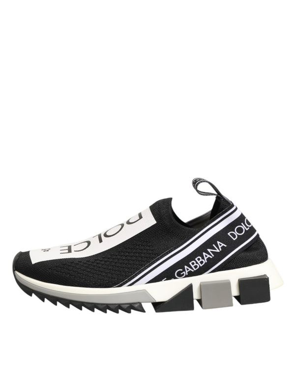 Schwarze Logo-Sneaker Sorrento
