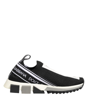 Schwarze Logo-Sneaker Sorrento