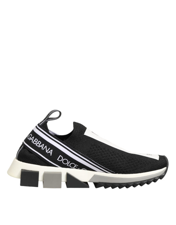 Schwarze Logo-Sneaker Sorrento